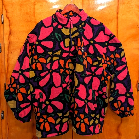 Lucy & Yak Sweaters - Lucy & Yak, Stevie Fleece, Petal Pop, 2XL